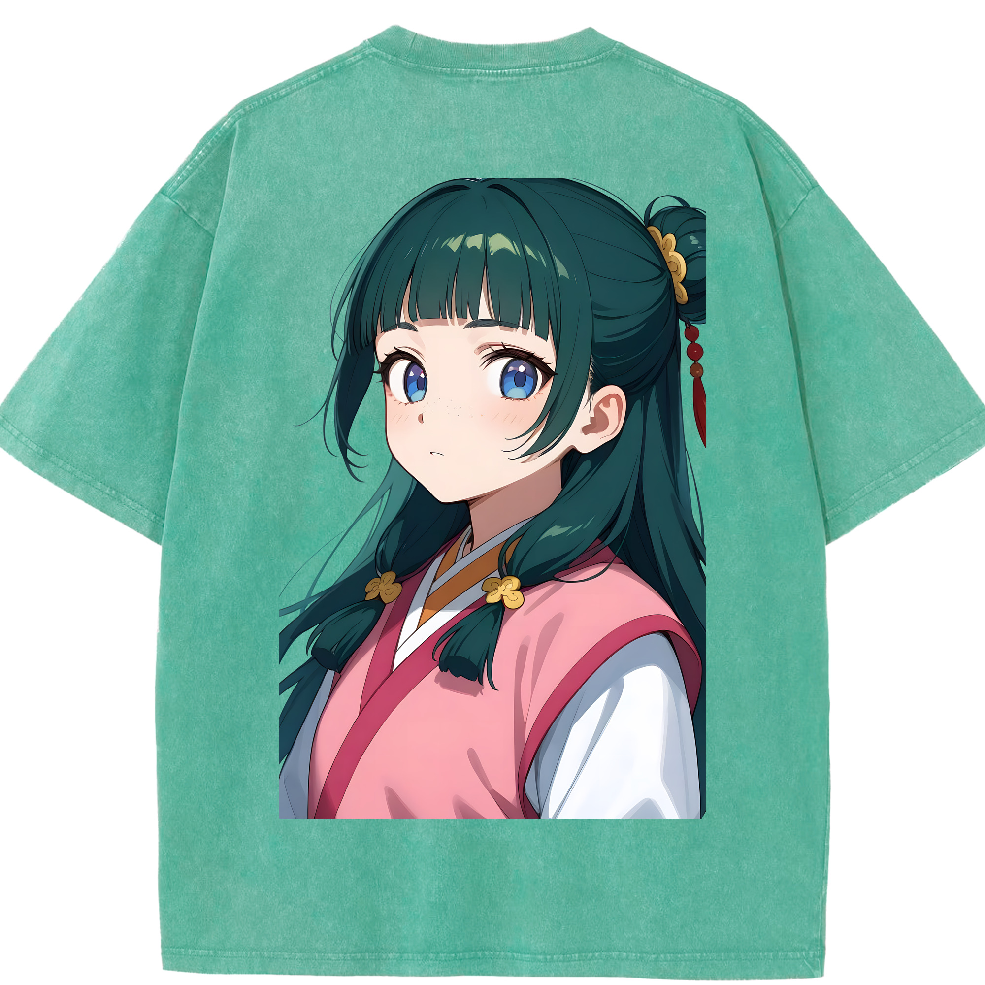 （画像用） 薬屋のひとりごと The Apothecary Diaries 綿100% ヴィンテージ風 半袖Tシャツ（背面プリント）